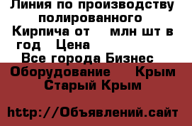 Линия по производству полированного  Кирпича от 70 млн.шт.в год › Цена ­ 182 500 000 - Все города Бизнес » Оборудование   . Крым,Старый Крым